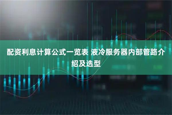 配资利息计算公式一览表 液冷服务器内部管路介绍及选型