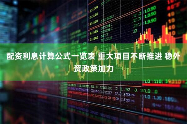 配资利息计算公式一览表 重大项目不断推进 稳外资政策加力